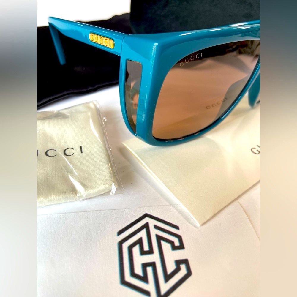 GUCCI OVERSIZED SUNGLASSES GG0467S GG0467 Women Unisex Female Men Gucci 0467s - Picture 10 of 13